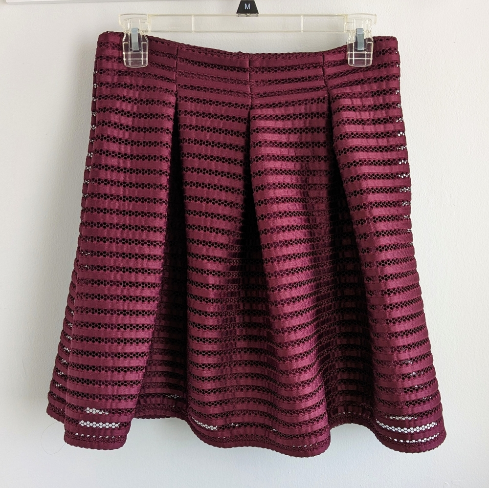 Xhilaration Medium Midi Textured Flared Skirt